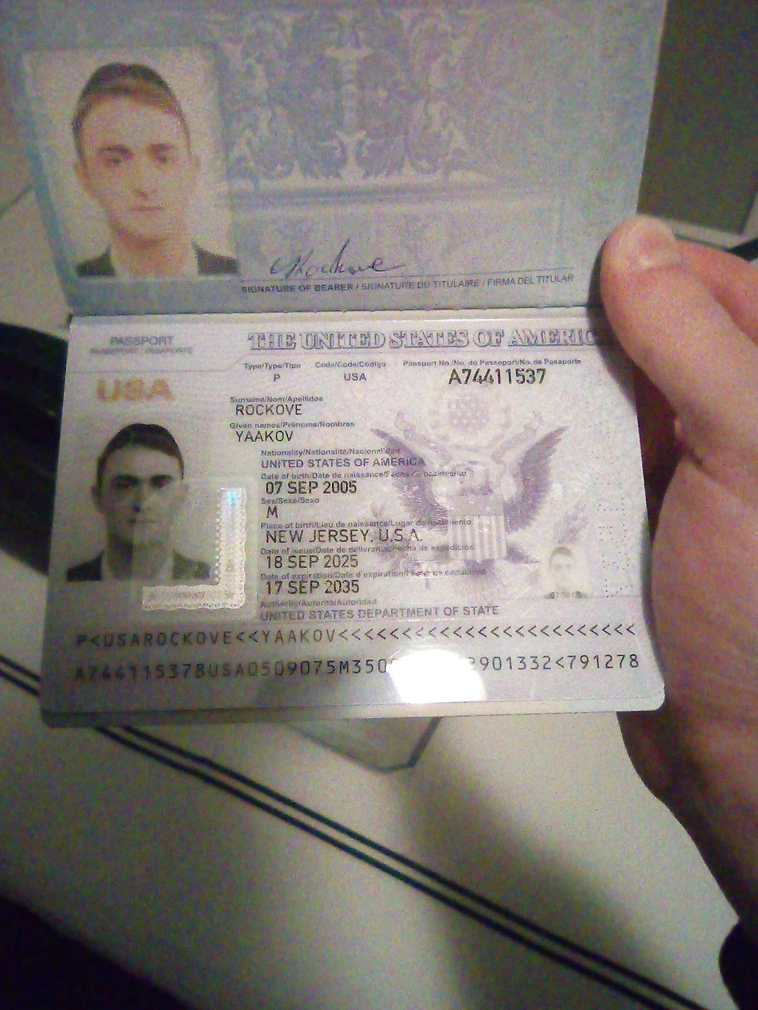 Upload Picture of Bochur's Birth Certificate